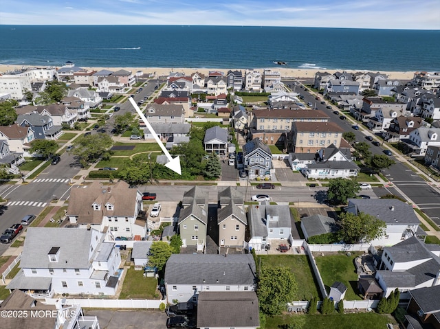1103 A St, Belmar, NJ 07719 - aerial view of property and surrounding area featuring a large body of water and nearby suburban area