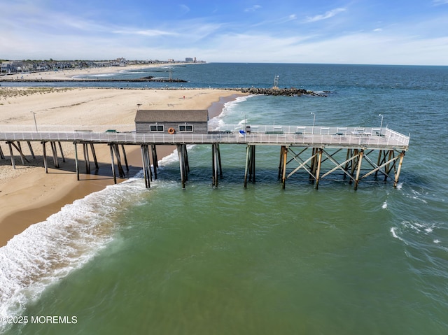 1103 A St, Belmar, NJ 07719 - dock featuring view of water and beach