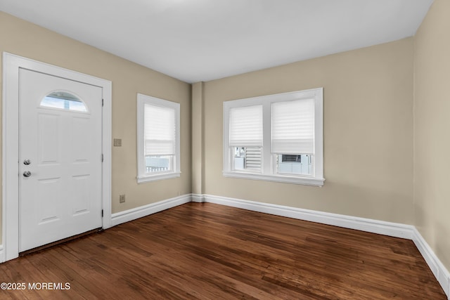 1103 A St, Belmar, NJ 07719 - foyer entrance with dark wood-type flooring and baseboards