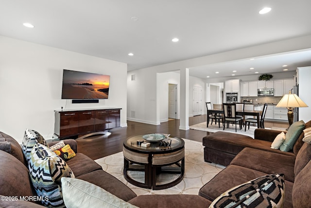 11 Starboard Ct, Little Egg Harbor, NJ 08087 - living room with light wood-style floors and recessed lighting