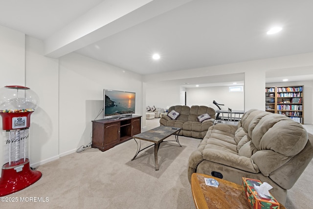 11 Starboard Ct, Little Egg Harbor, NJ 08087 - living room with light carpet and recessed lighting