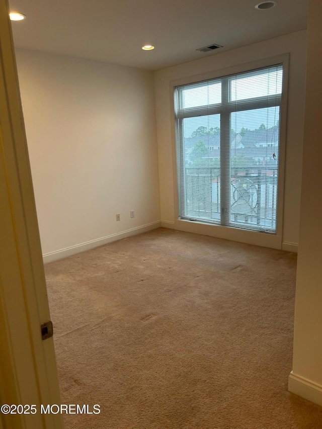 2346 Rte 33 Unit 205, Robbinsville, NJ 08691 - empty room featuring light carpet and recessed lighting