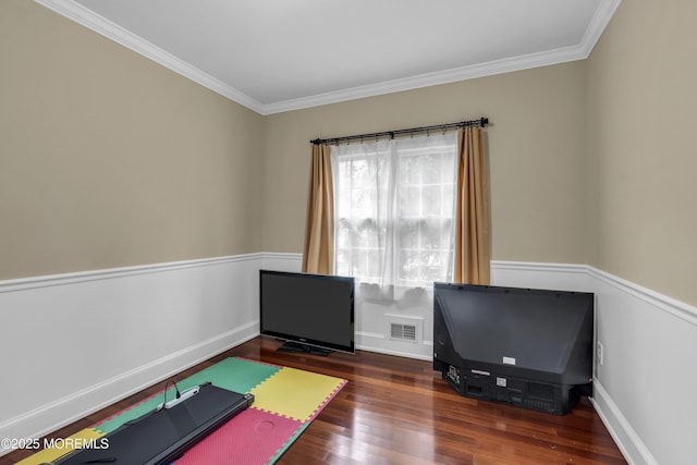 2 Michaels Ct, Jackson, NJ 08527 - exercise room featuring wood finished floors and crown molding