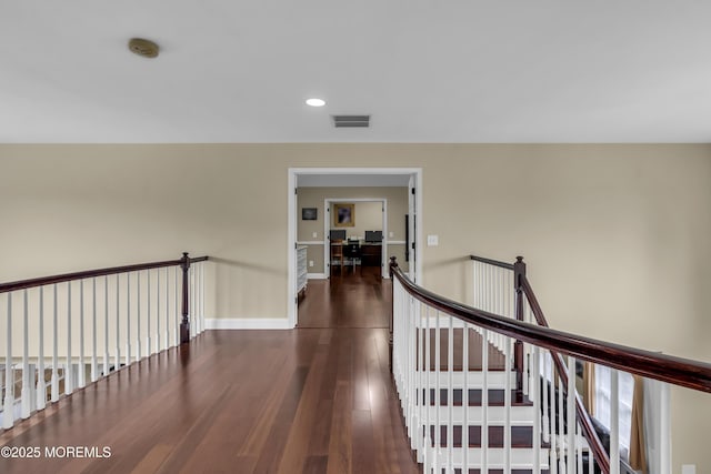 2 Michaels Ct, Jackson, NJ 08527 - hall with dark wood-style floors and recessed lighting
