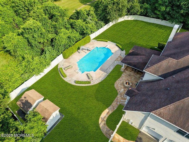 2 Michaels Ct, Jackson, NJ 08527 - aerial view of a pool