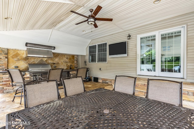 2 Michaels Ct, Jackson, NJ 08527 - view of patio / terrace with outdoor dining area, ceiling fan, and area for grilling