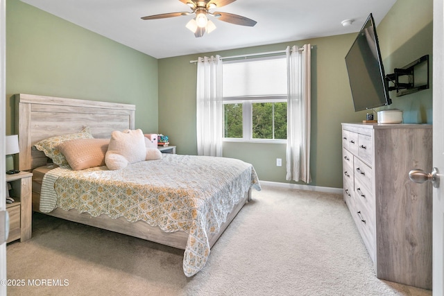 404 Cyprus Ct, Forked River, NJ 08731 - bedroom with light carpet and a ceiling fan
