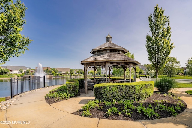 6 Cameron Ct, Forked River, NJ 08731 - view of community featuring a water view and a gazebo
