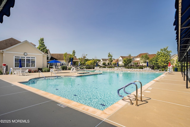 6 Cameron Ct, Forked River, NJ 08731 - community pool with a patio and a hot tub