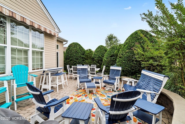 6 Cameron Ct, Forked River, NJ 08731 - view of patio / terrace with a fire pit and outdoor dining space