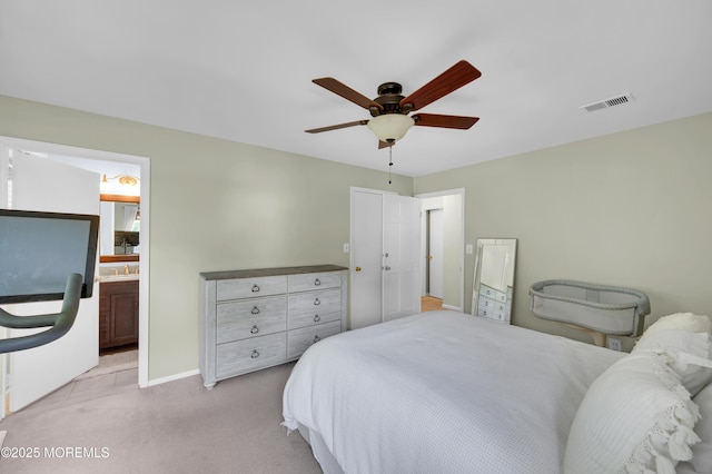 54 Chinkaberry Ct, Howell, NJ 07731 - bedroom with carpet flooring, ensuite bath, and ceiling fan