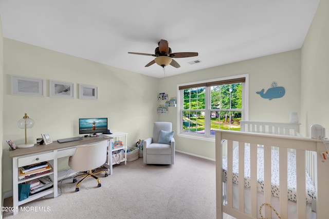 54 Chinkaberry Ct, Howell, NJ 07731 - carpeted bedroom with an office area and baseboards