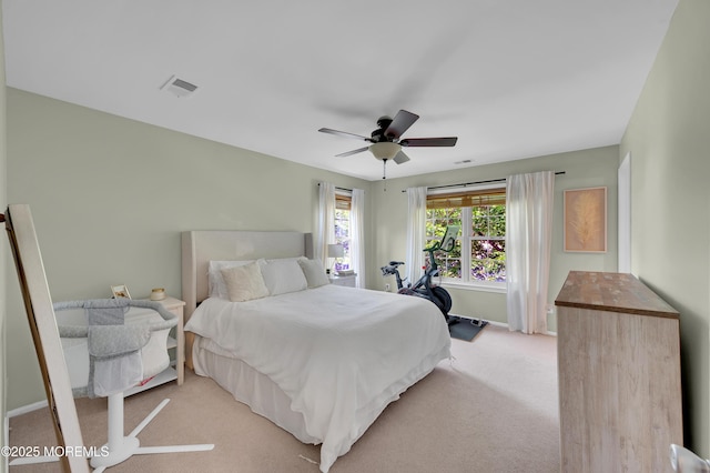54 Chinkaberry Ct, Howell, NJ 07731 - bedroom featuring light colored carpet and ceiling fan