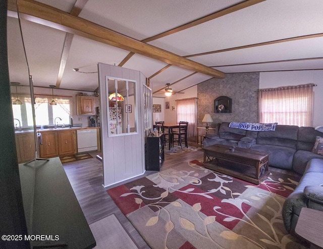 9 Casey Ct, Barnegat, NJ 08005 - living room with dark wood-type flooring