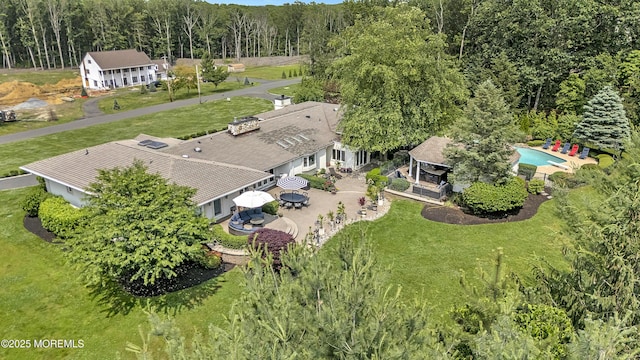 139 Stone Hill Rd, Colts Neck, NJ 07722 - view of subject property with a heavily wooded area