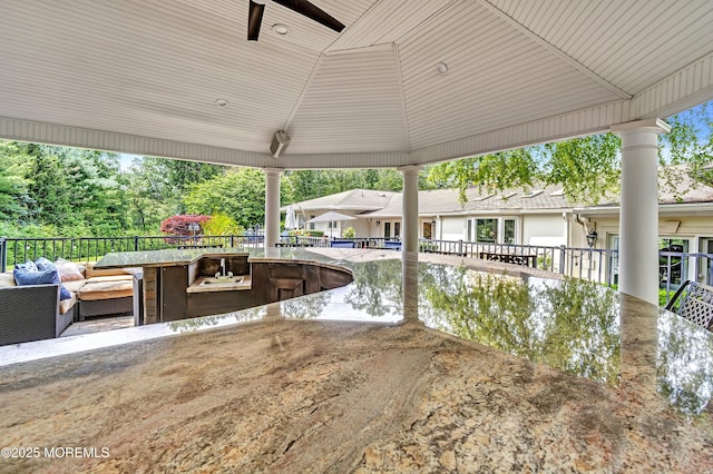 139 Stone Hill Rd, Colts Neck, NJ 07722 - view of patio / terrace featuring an outdoor living space