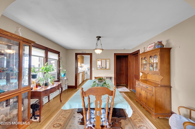 18 Slocum St, West Long Branch, NJ 07764 - dining area featuring light wood finished floors