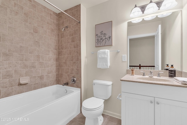 1501 Ocean Ave Unit 2106, Asbury Park, NJ 07712 - bathroom featuring vanity,  shower combination, and tile patterned floors