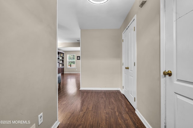 106 Aspen Ct, Lakewood, NJ 08701 - hallway featuring wood finished floors and baseboards
