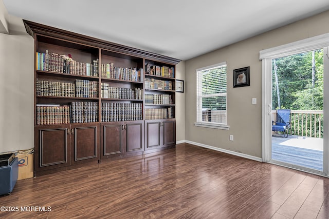 106 Aspen Ct, Lakewood, NJ 08701 - unfurnished office with dark wood-type flooring and baseboards
