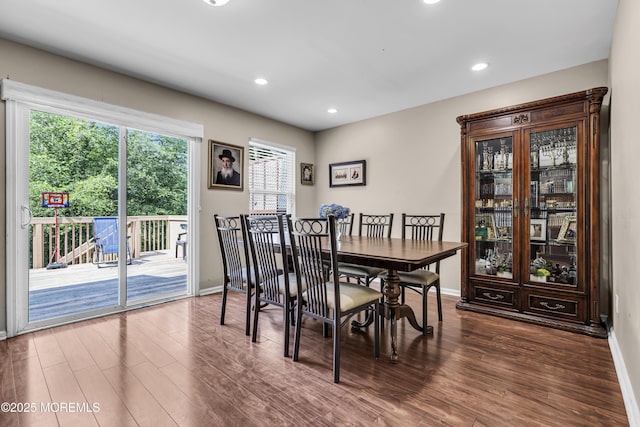 106 Aspen Ct, Lakewood, NJ 08701 - dining area featuring wood finished floors and recessed lighting