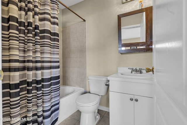 106 Aspen Ct, Lakewood, NJ 08701 - bathroom featuring vanity, tile patterned floors, and shower / bath combo