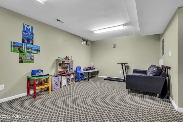 106 Aspen Ct, Lakewood, NJ 08701 - game room featuring carpet floors and baseboards