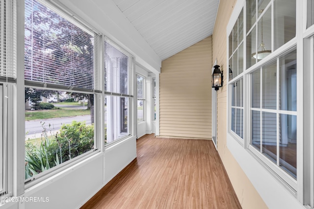 1091A Canterbury Dr, Manchester, NJ 08759 - unfurnished sunroom with vaulted ceiling and wood finished floors