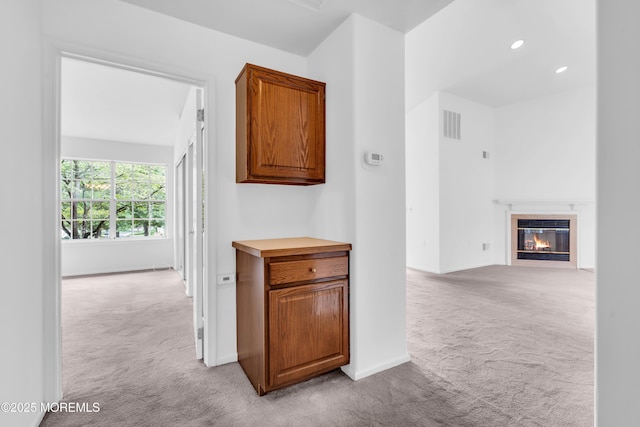 1091A Canterbury Dr, Manchester, NJ 08759 - hallway featuring carpet floors and recessed lighting