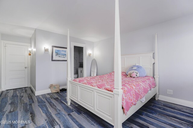 675 Ocean Ave Unit 5J, Long Branch, NJ 07740 - bedroom with dark wood-type flooring and connected bathroom
