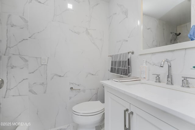 675 Ocean Ave Unit 5J, Long Branch, NJ 07740 - bathroom with vanity and tile walls