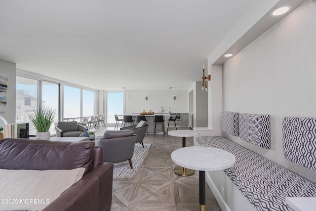 675 Ocean Ave Unit 5J, Long Branch, NJ 07740 - living room with baseboards