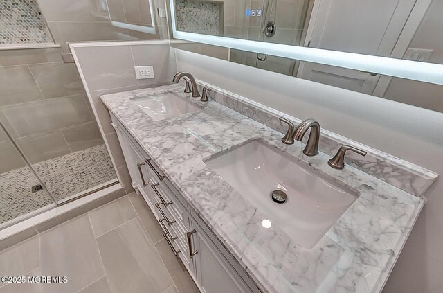 31 Orleans Dr, Manchester, NJ 08759 - full bathroom featuring a shower stall and double vanity