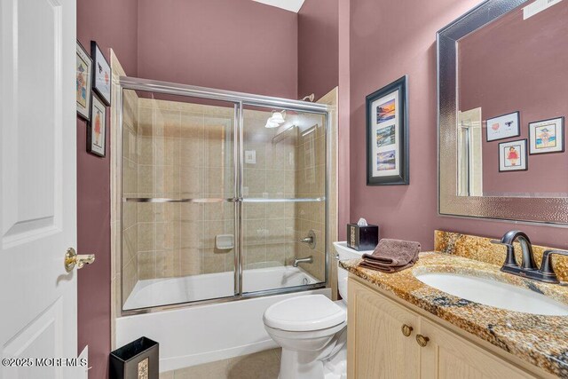 19 Carleton Dr, Freehold, NJ 07728 - full bath featuring vanity and shower / bath combination with glass door