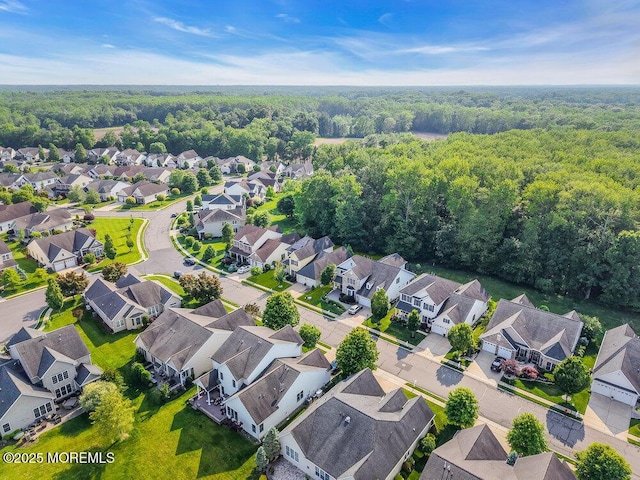 19 Carleton Dr, Freehold, NJ 07728 - aerial view of residential area featuring a heavily wooded area