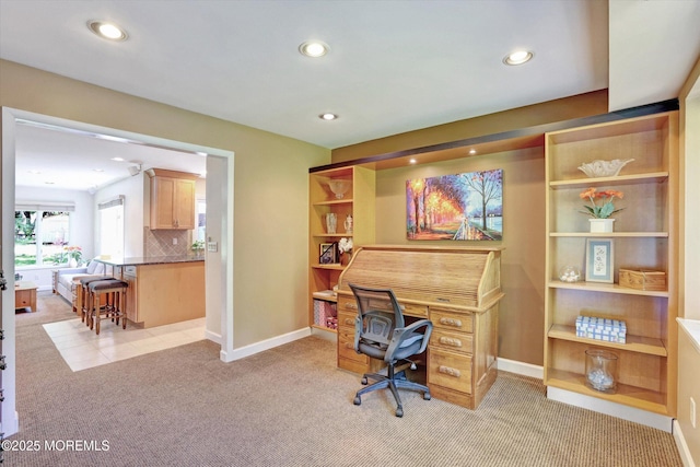7 Owens Rd, Marlboro, NJ 07746 - office area featuring light colored carpet and recessed lighting