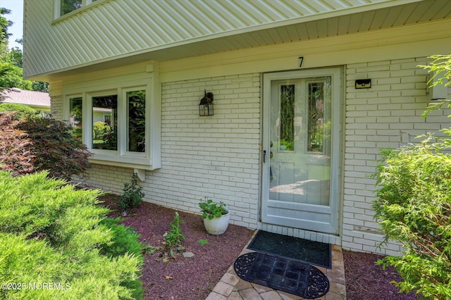 7 Owens Rd, Marlboro, NJ 07746 - property entrance featuring brick siding