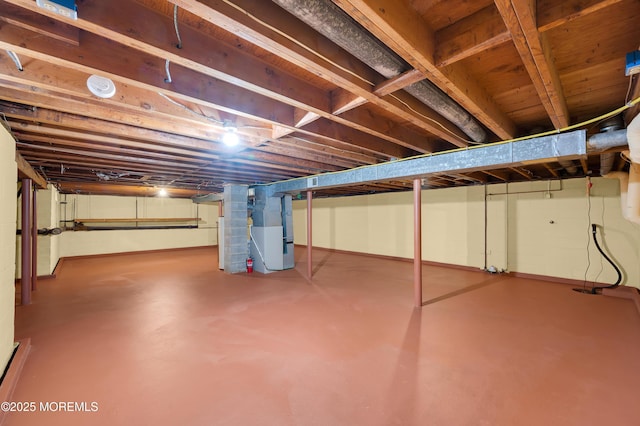 4607 Broad St, Wall, NJ 07753 - unfinished basement featuring heating unit