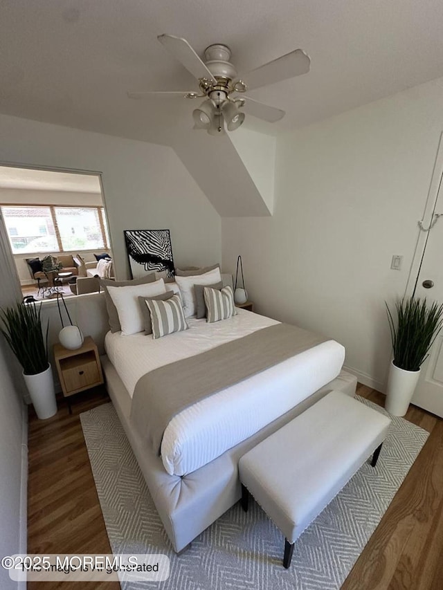 66 Fox Rd Unit 10A, Edison, NJ 08817 - bedroom with wood finished floors and ceiling fan