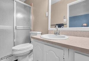 1263 Hamilton Ct Unit B, Lakewood, NJ 08701 - full bathroom with vanity and a shower with door
