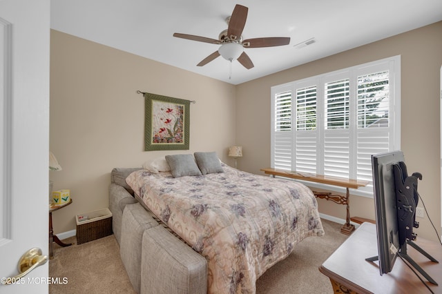52 Country Walk Blvd, Whiting, NJ 08759 - carpeted bedroom featuring baseboards and ceiling fan