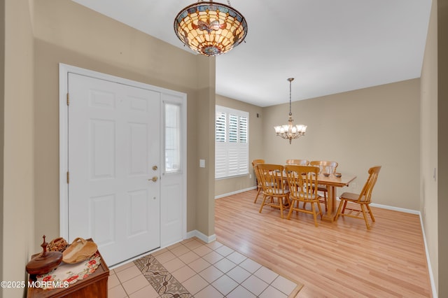52 Country Walk Blvd, Whiting, NJ 08759 - foyer entrance with a chandelier and light tile patterned flooring