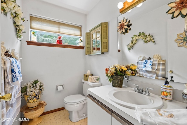 236 Community Cir, Old Bridge, NJ 08857 - bathroom featuring vanity and tile patterned flooring