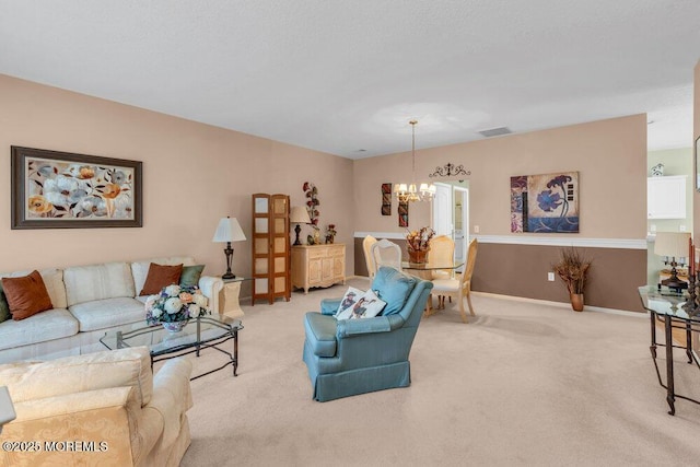 44 Autumntide Dr, Lakewood, NJ 08701 - living room with a chandelier and carpet floors
