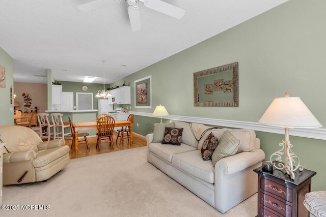 44 Autumntide Dr, Lakewood, NJ 08701 - living room with a ceiling fan