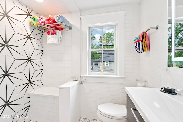 13031/2 Langford St, Asbury Park, NJ 07712 - bathroom with tile walls and vanity