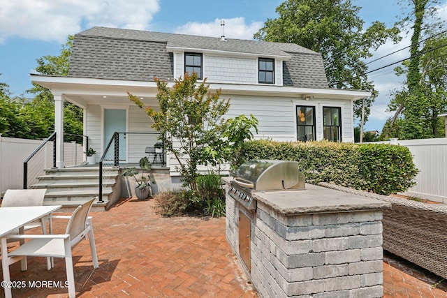 13031/2 Langford St, Asbury Park, NJ 07712 - view of patio / terrace with exterior kitchen and outdoor dining space