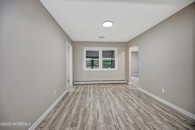 48 Sheepshead Dr, Toms River, NJ 08757 - unfurnished room with a baseboard radiator and wood finished floors