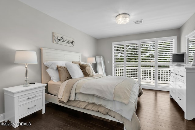 7 Navesink Ct, Long Branch, NJ 07740 - bedroom featuring access to outside and dark wood-style flooring