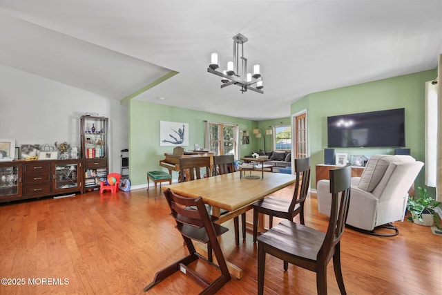 104 Starlight Rd, Howell, NJ 07731 - dining space featuring a chandelier and wood finished floors